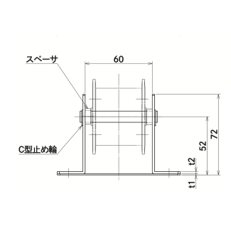 ブラケットSBR型規格品(CS型用) | サンコースプリング株式会社